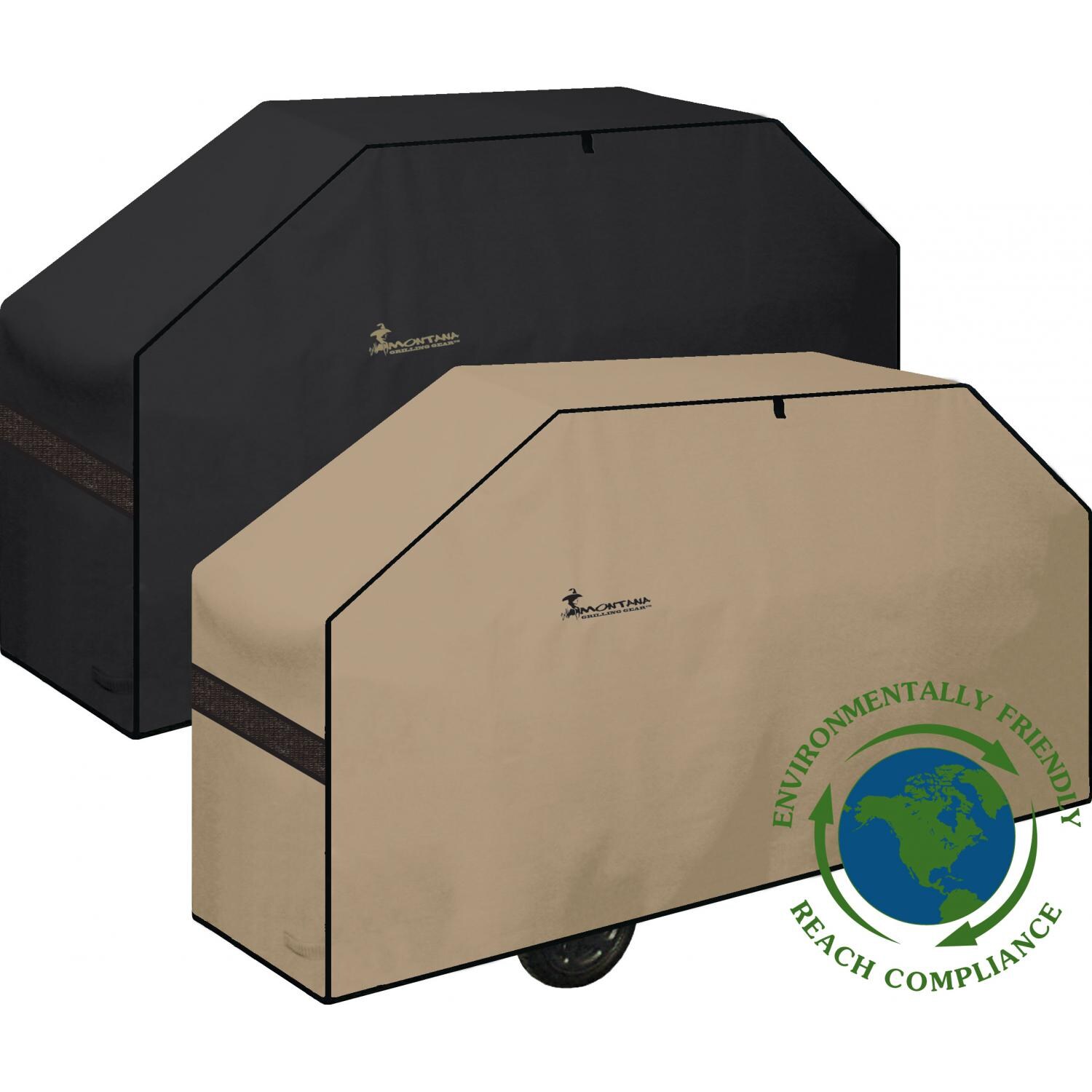 Large Heavy Duty Environmentally Friendly REACH Reversible Grill Cover - 68 W X 23 D X 45 H thumbnail