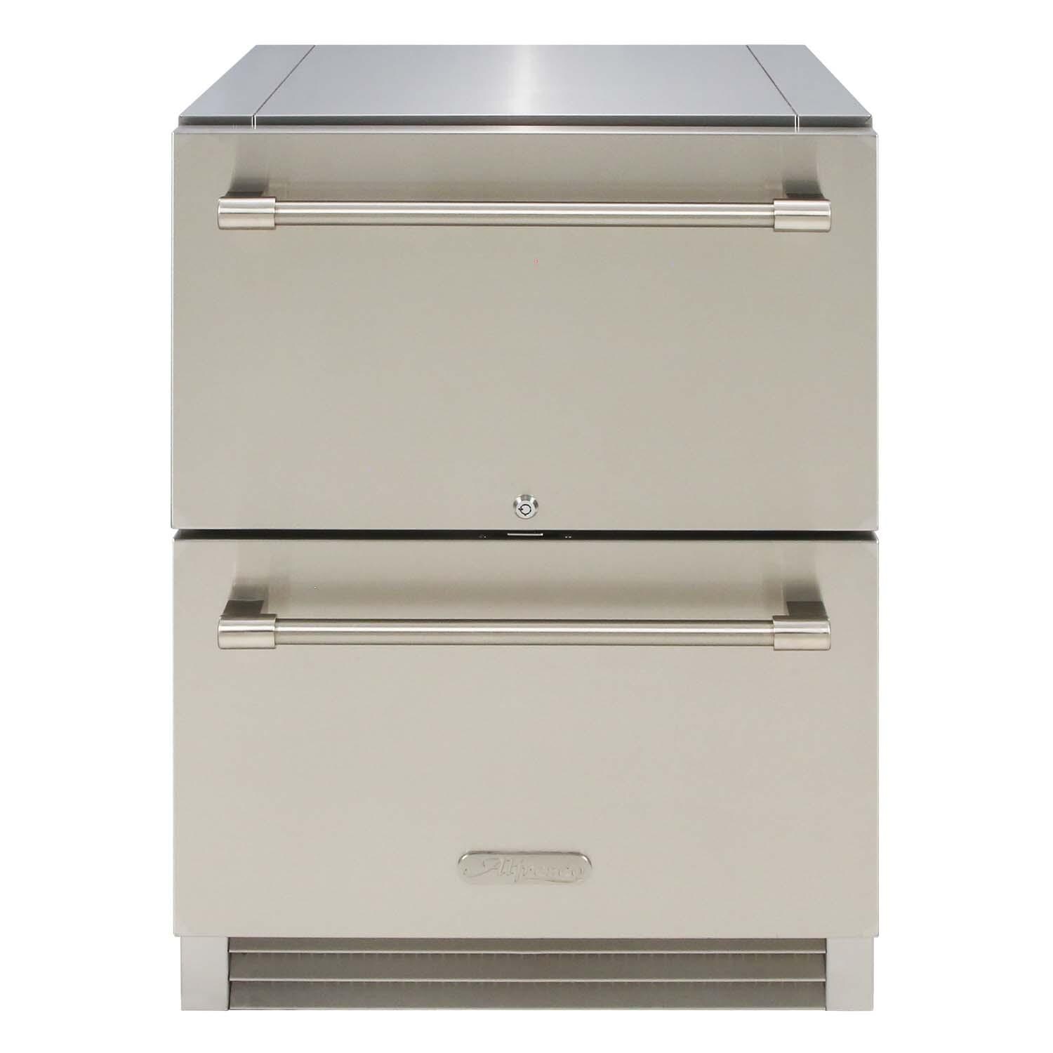 Alfresco PolarCore 24-in 5.67 Cu. Ft. Outdoor 2 Drawer Refrigerator - AR-24D