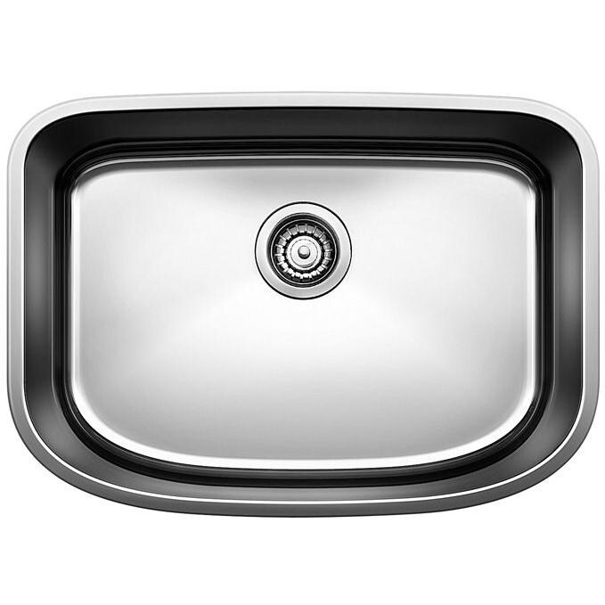 Blanco ONE Medium 25 X 18 18-Gauge Single Bowl Stainless Steel Undermount Sink - 441587