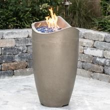 American Fyre Designs Wave 20-Inch Natural Gas Fire Urn - Smoke