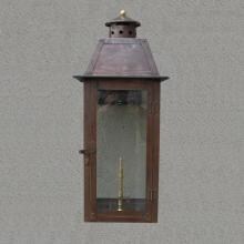 Regency GL25 Monroe Rue Natural Gas Light With Open Flame Burner And Electronic Ignition On Wall Scroll Mount