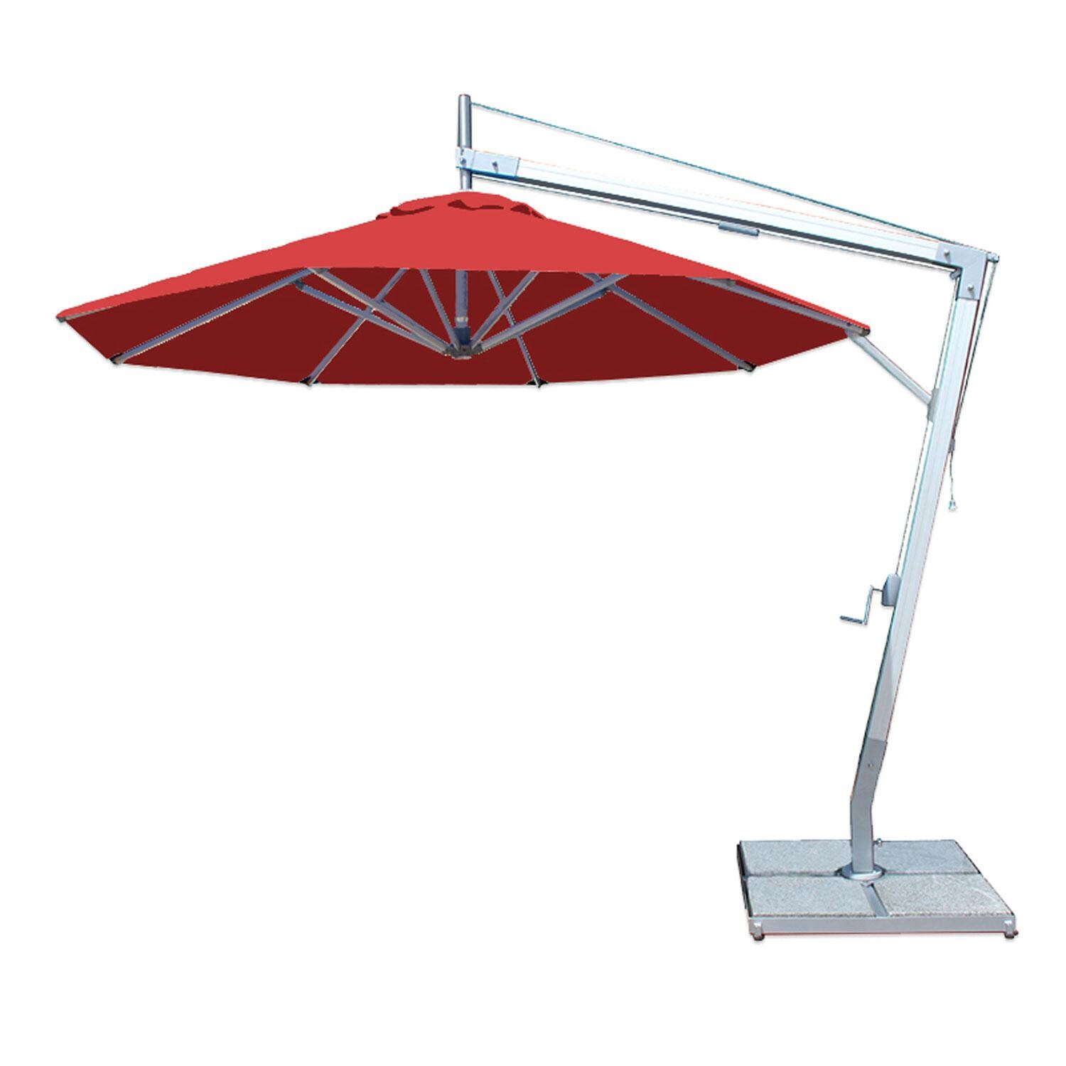 Bambrella Santa Ana 10 Ft. Round Side Pool Umbrella - Red thumbnail