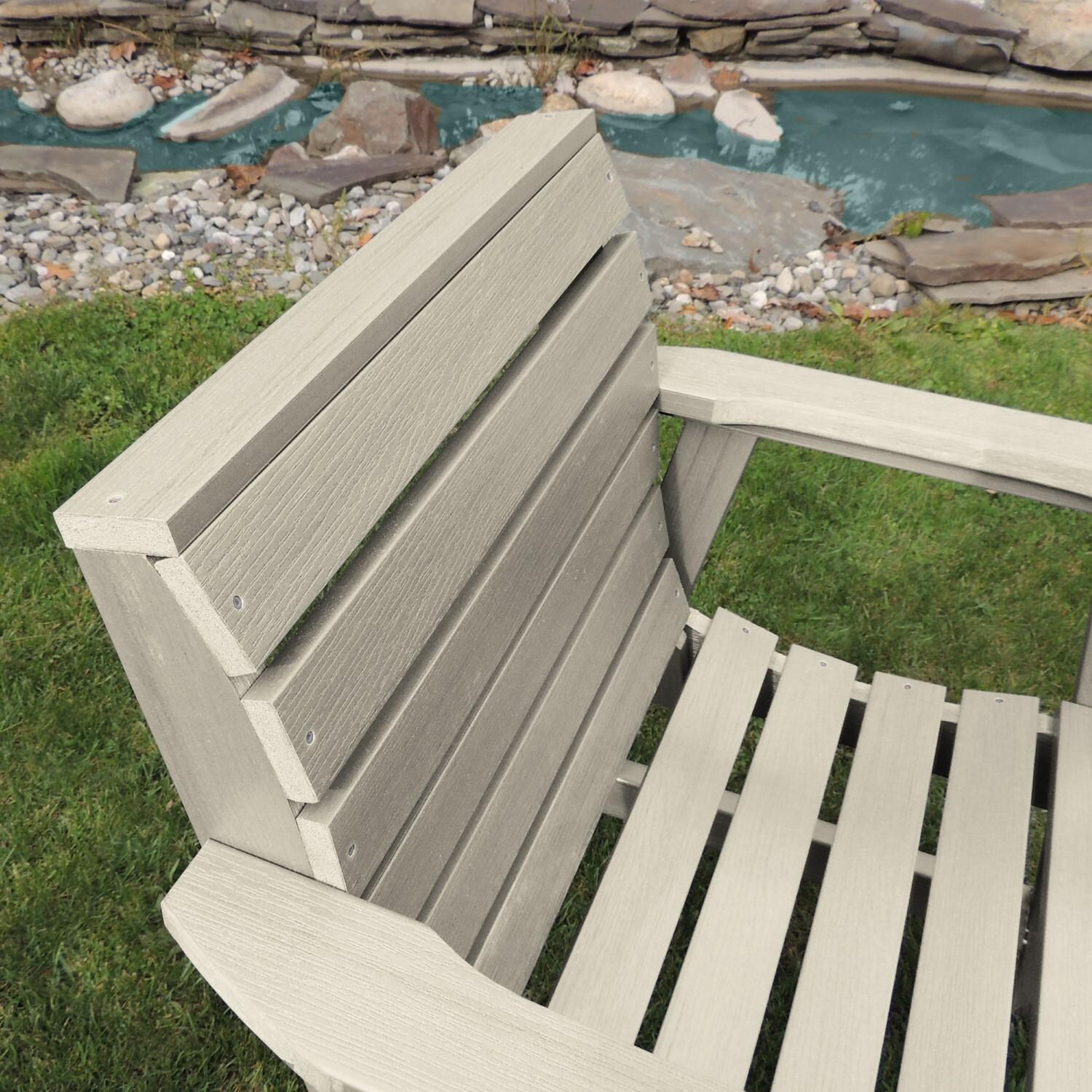 Lakeview Elm Pointe Garden Chair - Whitewash - Back thumbnail