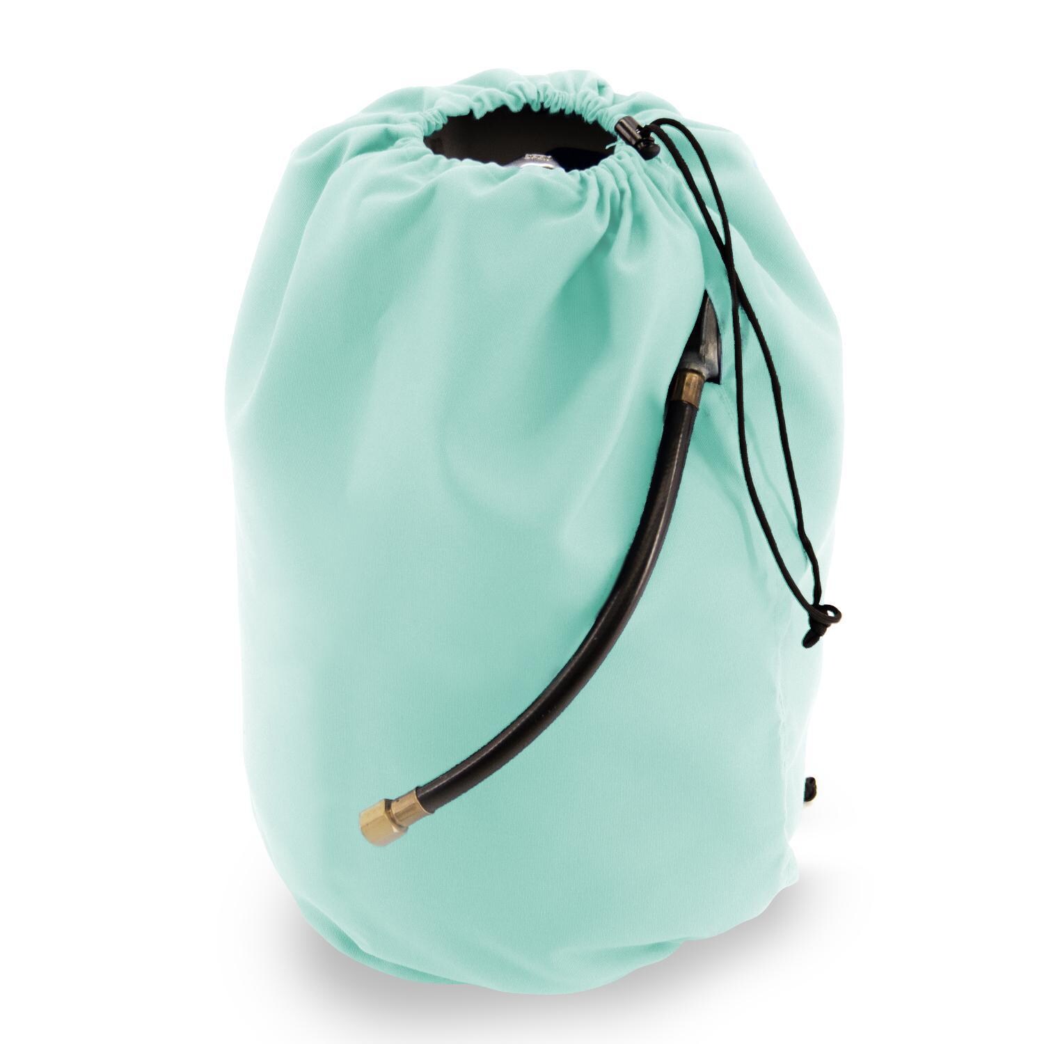 Sunbrella 20 Pound Propane Tank Cover in Canvas Glacier by BBQGuys Signature - AMSUN-PTC490