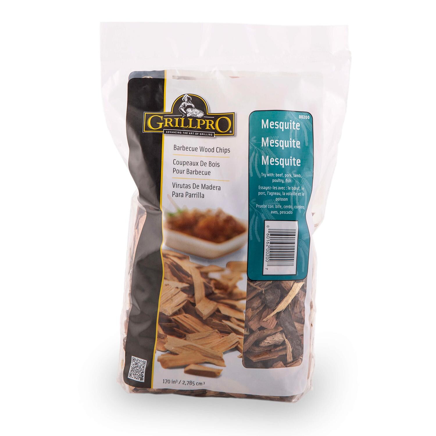 GrillPro Mesquite Wood Chips - 200 - Bag - White Background thumbnail