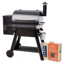 Traeger Pro Series 22-Inch Wood Pellet Grill W/ Front Shelf, Bottom Shelf & Grill Cover - Blue - TFB57PUB image