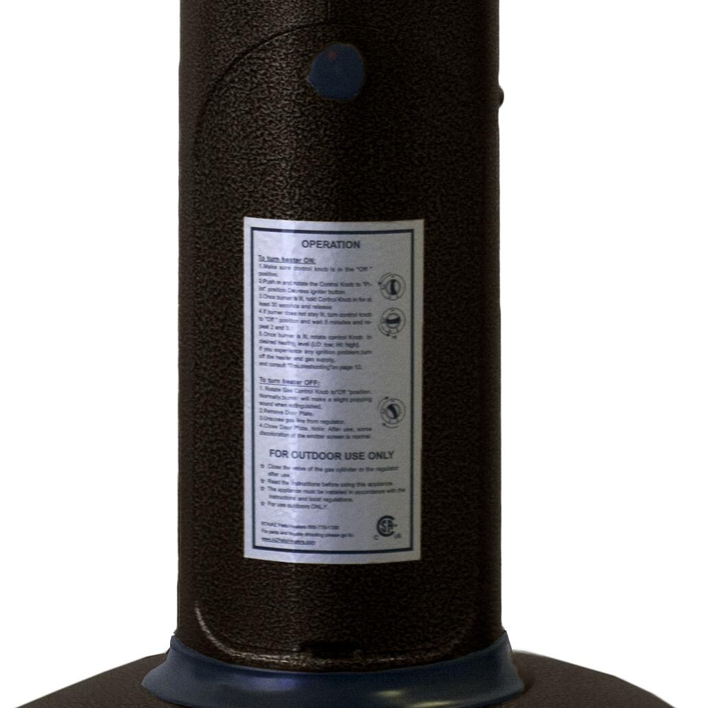 AZ Patio Heaters 11000 BTU Propane Gas 38-Inch Tabletop Patio Heater - Door thumbnail