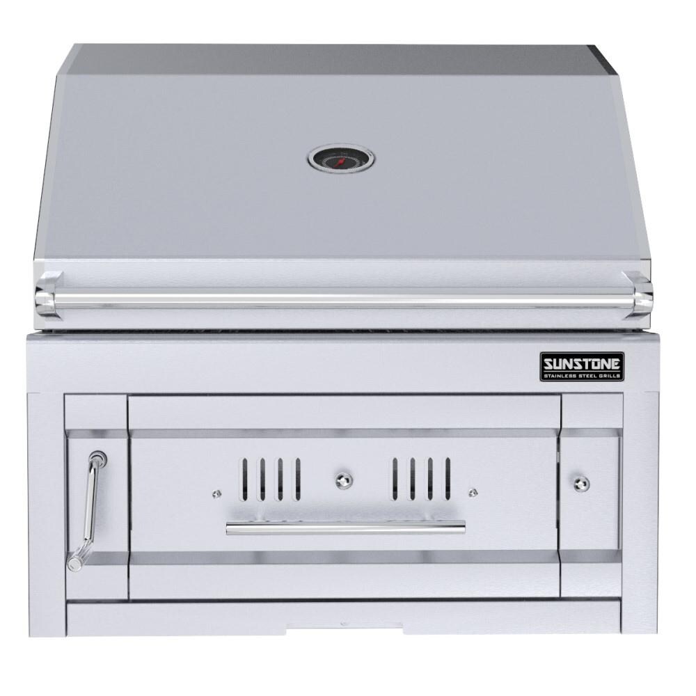 Sunstone SUNCHSZ28 Series 28 Inch Single Zone 304 Stainless Steel Charcoal Grill thumbnail