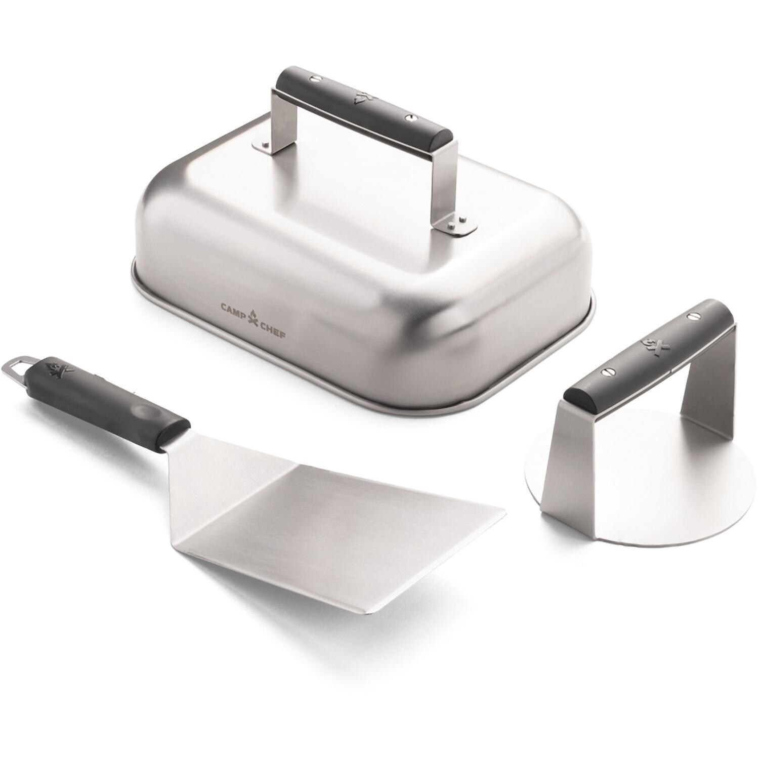 Camp Chef BGSET3 3 Pc Smashed Burger Kit - Set - White Background thumbnail