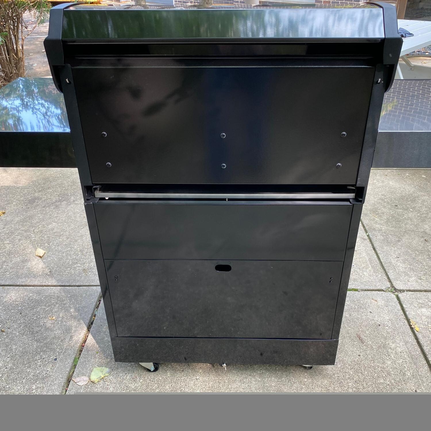 TYTUS Black Stainless Steel 4-Burner Propane Gas Grill - T400SSBLP-0.0.0 - Black Stainless Steel Grill - Back View thumbnail