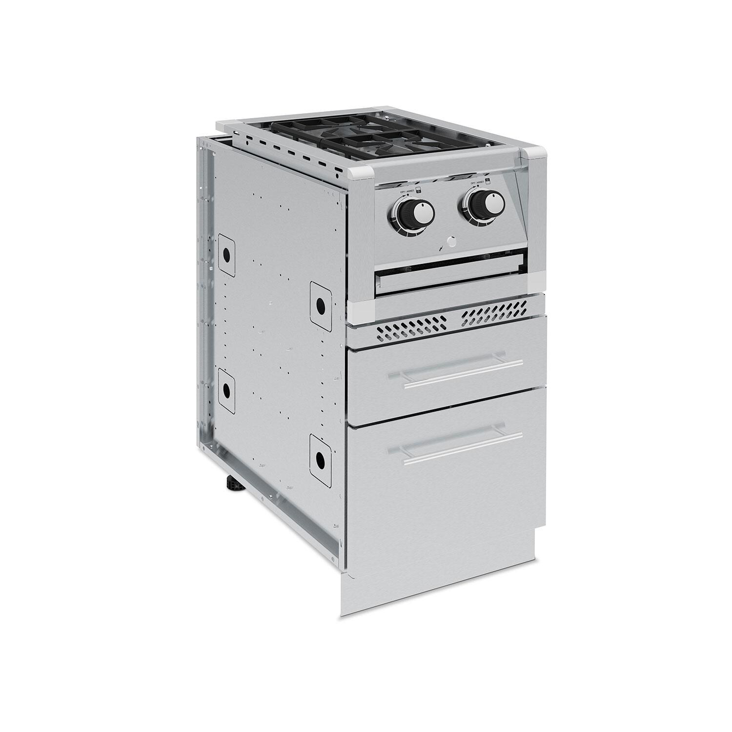 Broil King 803767 Imperial S 200 Natural Gas Range Double Side Burner - Inserted Slanted Right - White Background thumbnail