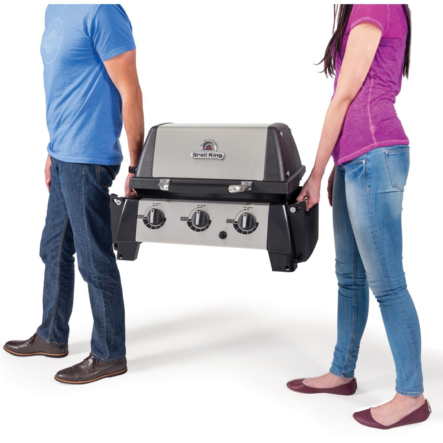 Broil King Porta-Chef 320 3-Burner Portable Propane Gas Grill - Designed For Easy Portability thumbnail