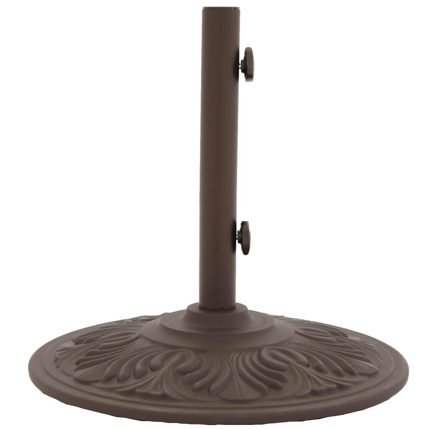 Treasure Garden Art Deco 50 Lb Cast Aluminum Patio Umbrella Base - Bronze