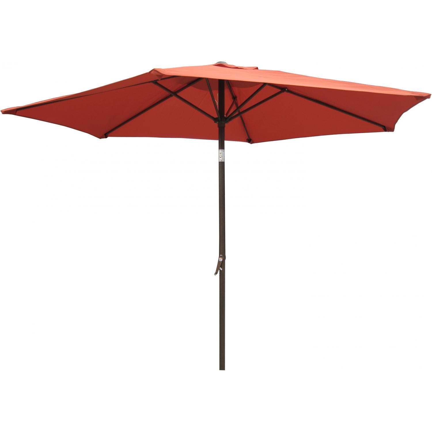 International Caravan 8 Ft. Aluminum Patio Umbrella Terra Cotta BBQGuys