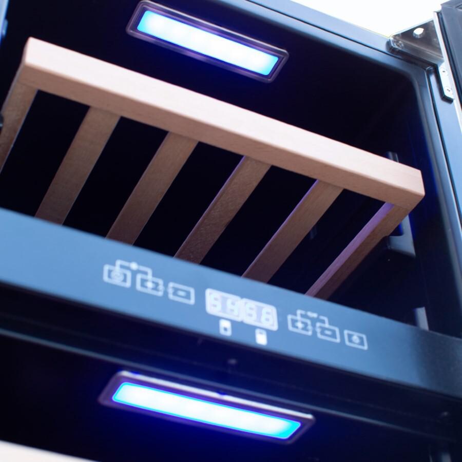 American Made Grills AMG-RFR-15WD 15-Inch Outdoor Rated Dual Zone Wine Cooler - Internal Lights thumbnail