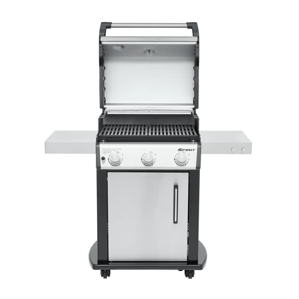 Weber - 46502001 - Spirit S-315 Freestanding Propane Gas Grill - Stainless Steel - Front Open thumbnail