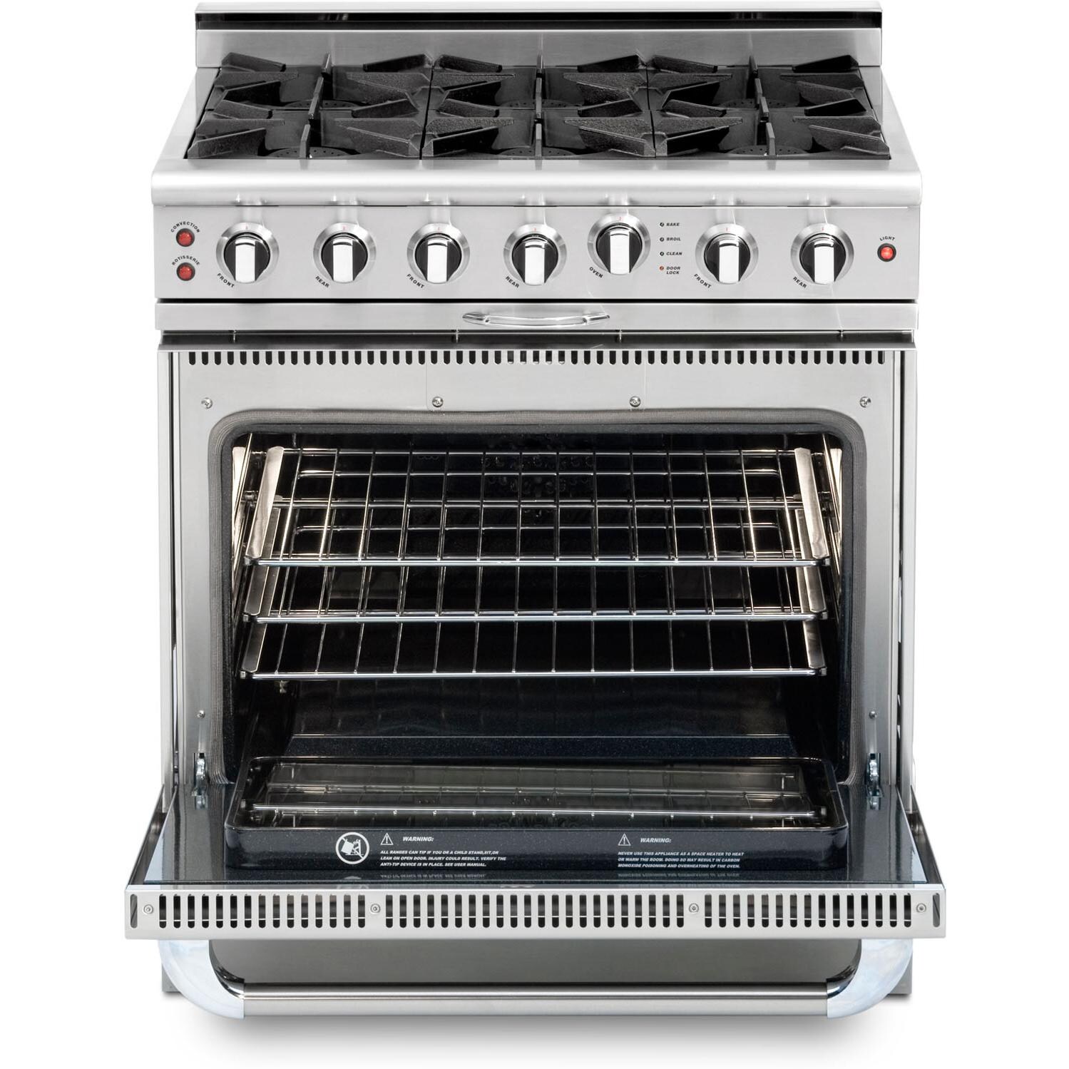 Capital Culinarian 36-Inch 4-Burner Propane Gas Range With Thermo Griddle - Open View thumbnail
