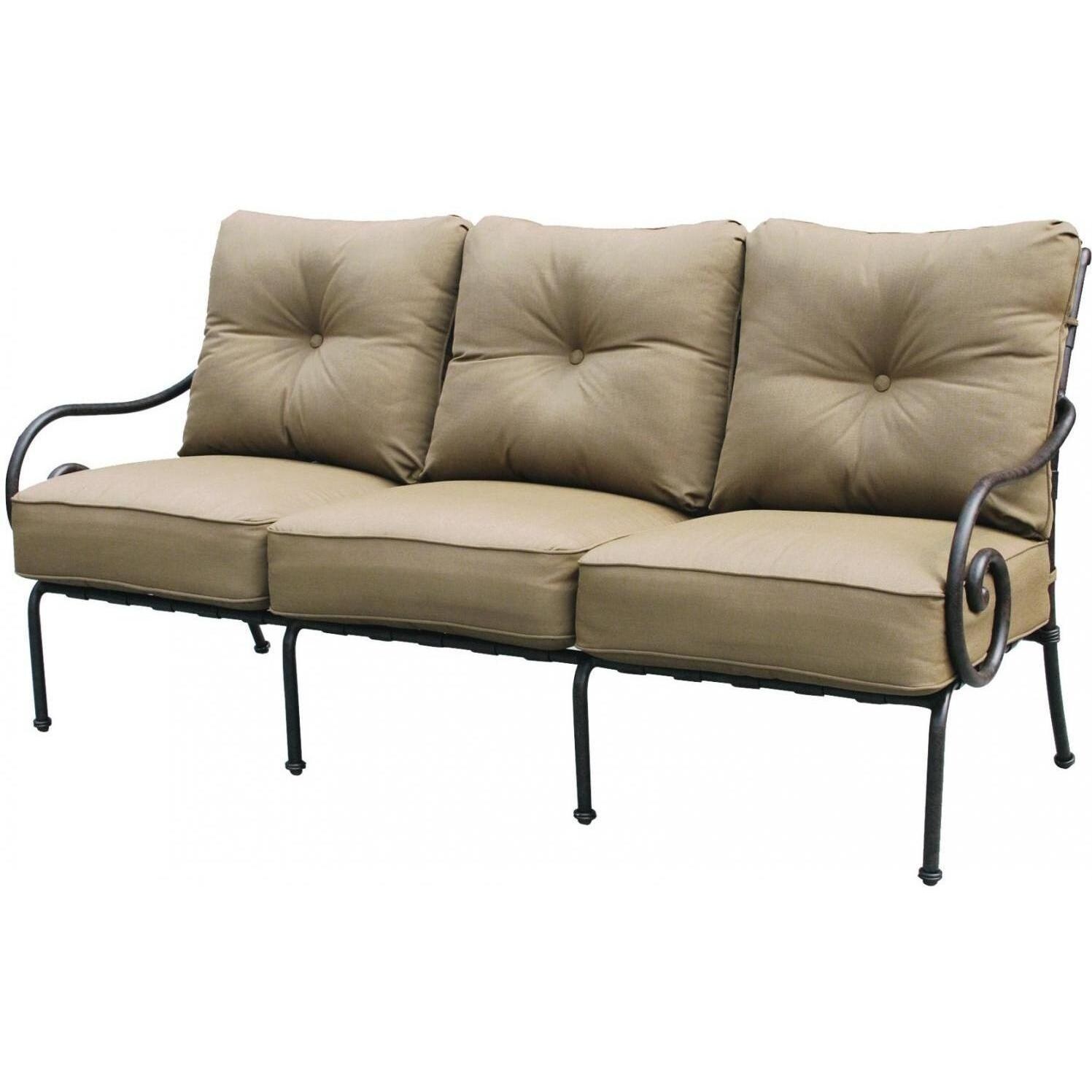 Darlee Malibu Cast Aluminum Patio Sofa BBQGuys