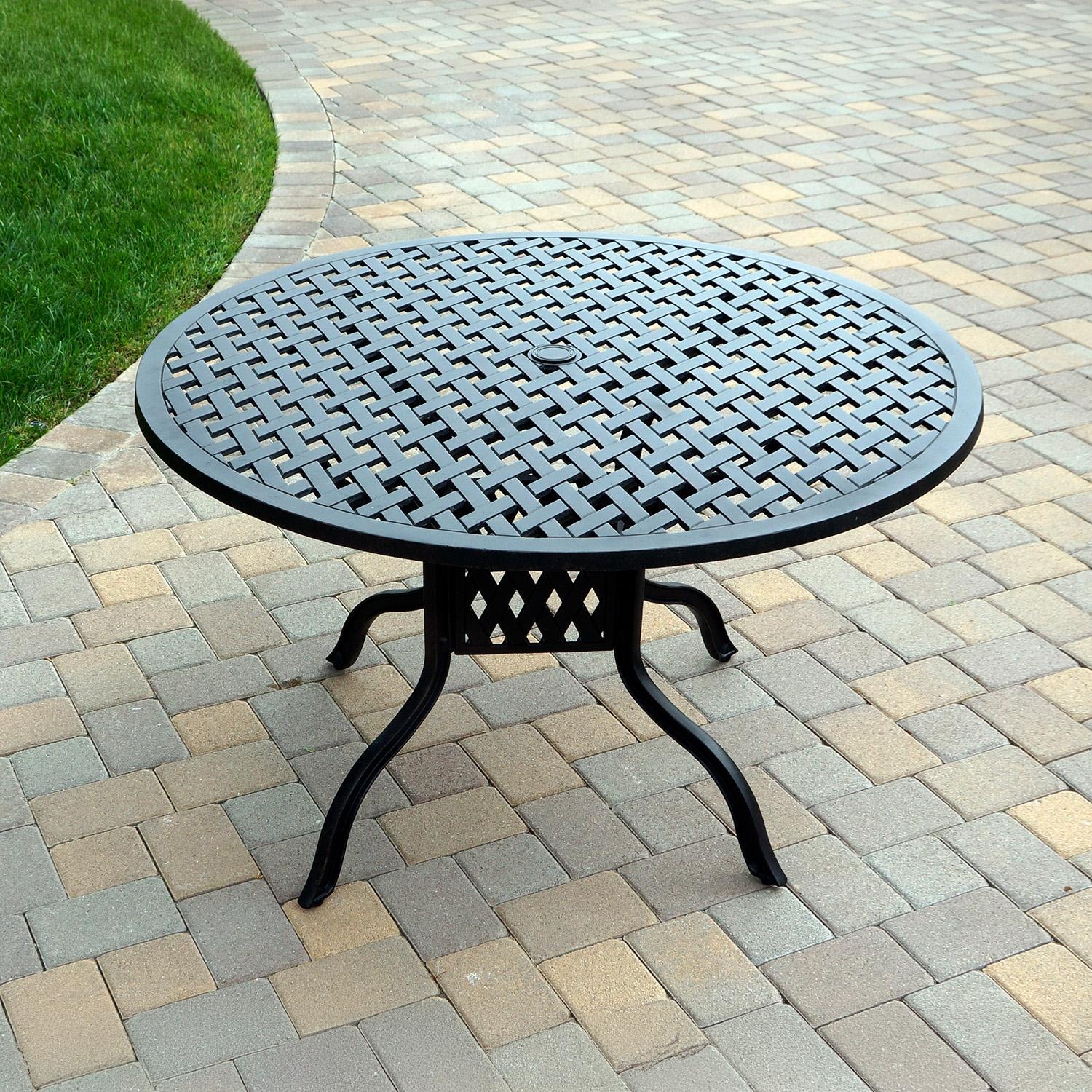 Series 30 48 Inch Cast Aluminum Dining Table by Darlee