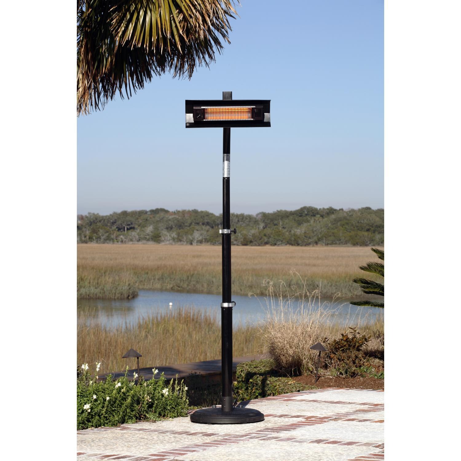 Ultimate Patio 1500 Watt Telescoping Electric Patio Heater - On the Patio thumbnail