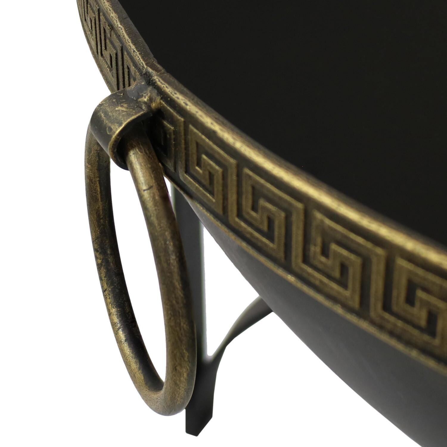 Ultimate Patio 26-Inch Steel Contemporary Wood Burning Fire Pit - Handle thumbnail