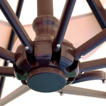 Galtech 11 Ft. Octagonal Patio Umbrella W/ Manual Lift - Hub Detail thumbnail