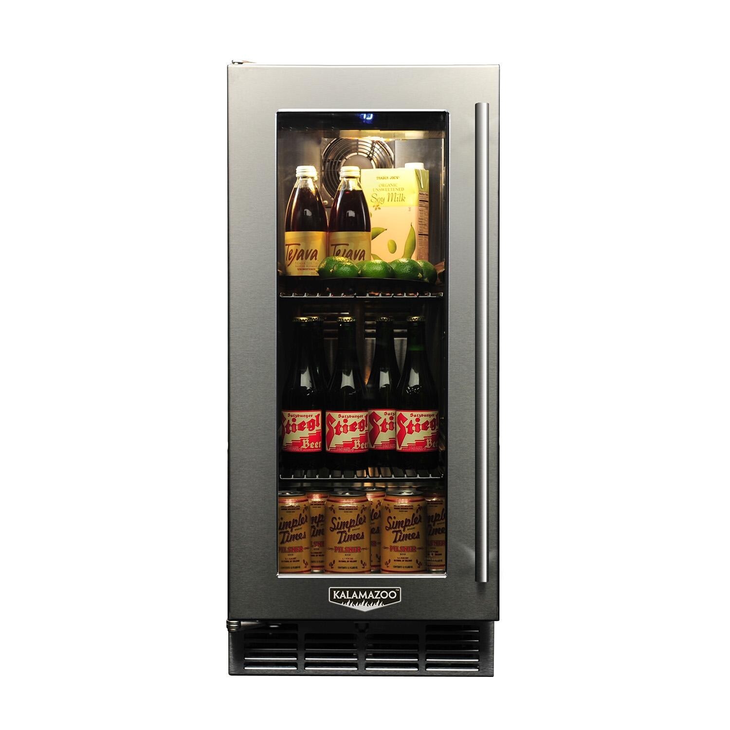 Kalamazoo K-HP15RO-4-3LL-S4 Signature 15 Inch Outdoor Refrigerator - Glass Door - Left Hinge - Lock thumbnail