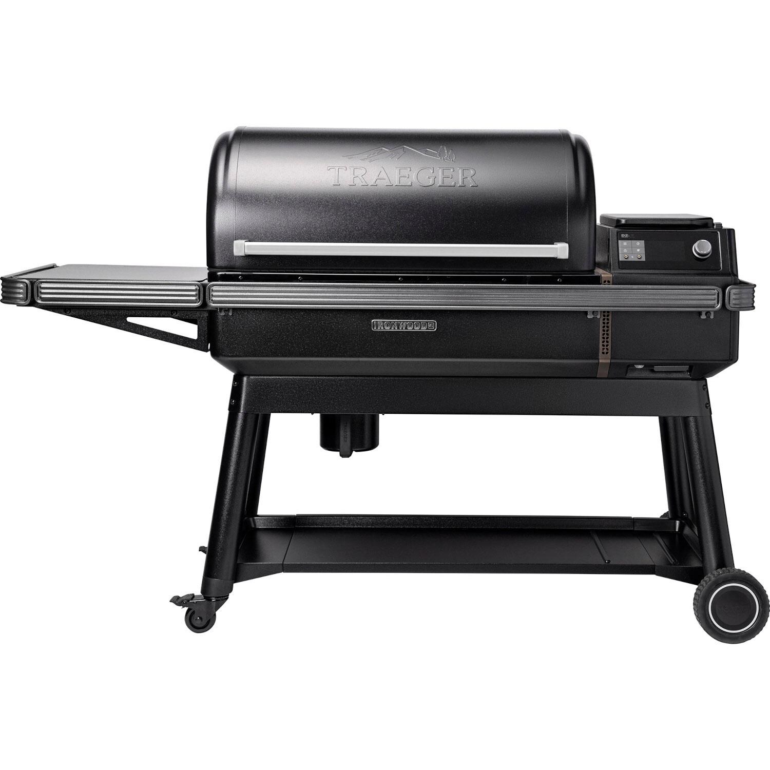 Traeger Ironwood XL Pellet Grill PopAndLock TFB93RLG BBQGuys