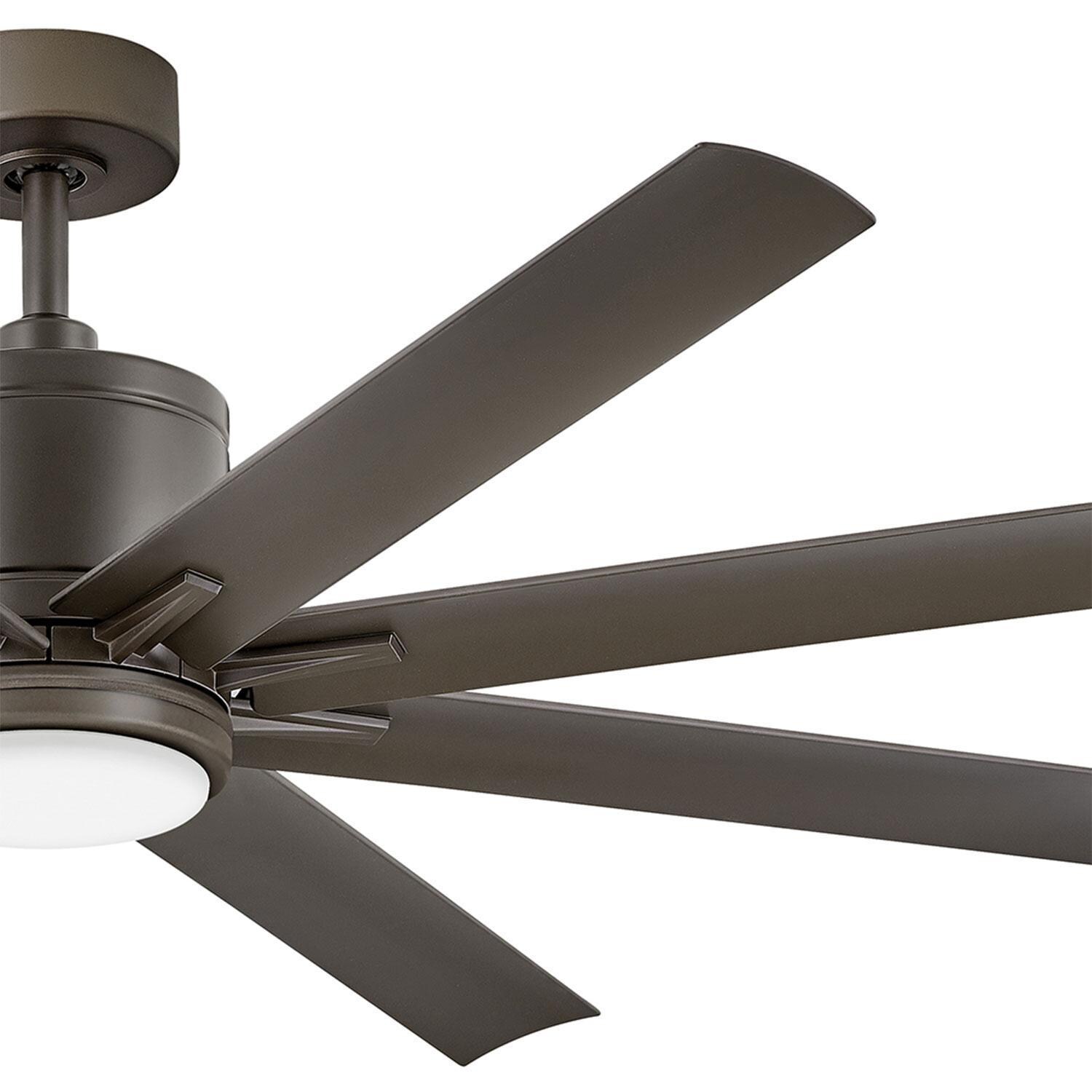 Hinkley Lighting 907166FMM-LWD Vantage 66-in Indoor / Outdoor LED Smart Ceiling Fan - Metallic Matte Bronze - Fan Blades - Detail thumbnail