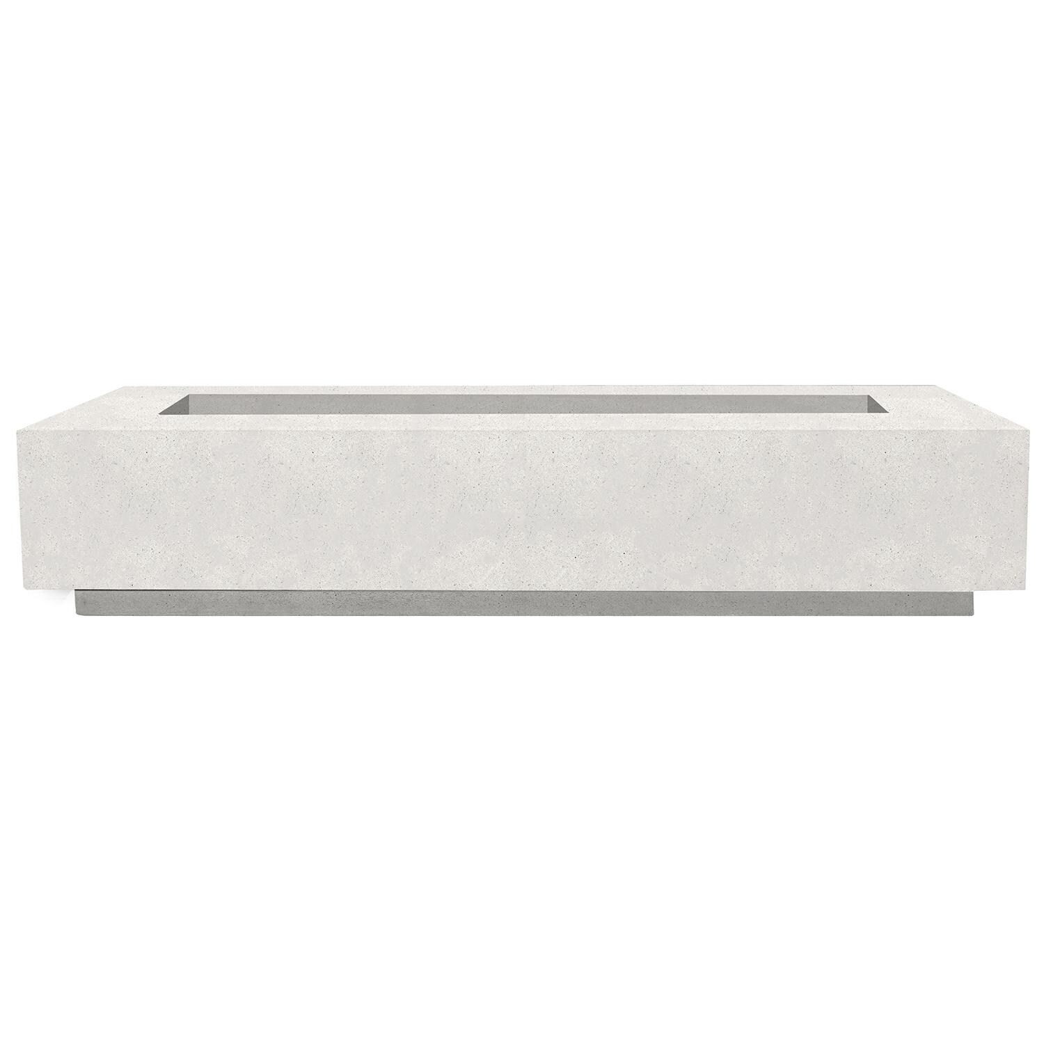 Prism Hardscapes Tavola 6 90-Inch Propane Gas Rectangular Fire Pit Table - Ultra White - PH-415-5LP image