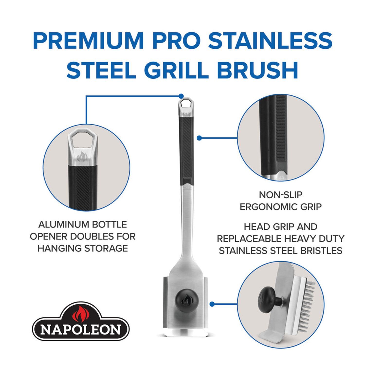 Napoleon GABR007 Premium Stainless Steel Grill Brush - Features - Detail thumbnail