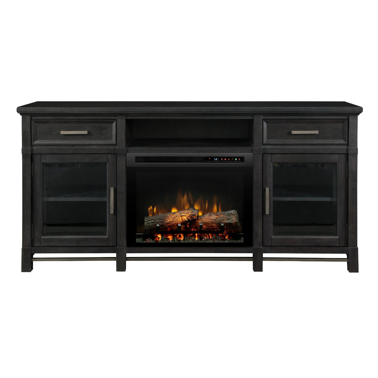 Dimplex Jane 70-Inch Electric Fireplace Media Console - Inner-Glow Logs - Inkwell - GDS26L8-4480IW thumbnail
