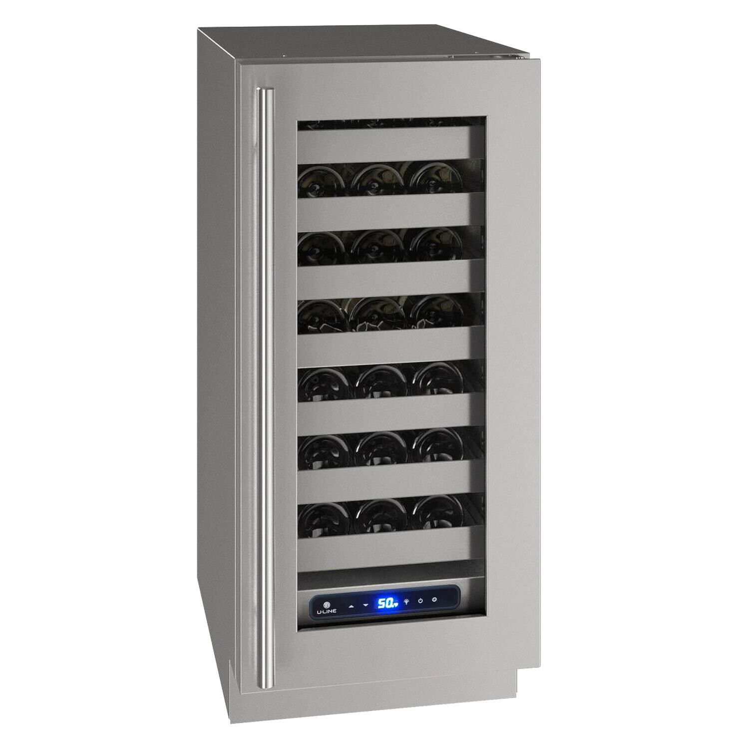 U-Line UHWC515-SG01A 5 Class 15-Inch 28 Bottle Wine Refrigerator - Stainless Steel image