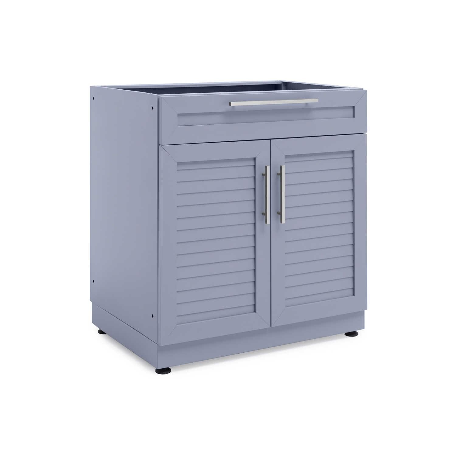 NewAge Outdoor Kitchen Coastal Gray Aluminum 32-Inch Bar Cabinet - 65403 thumbnail
