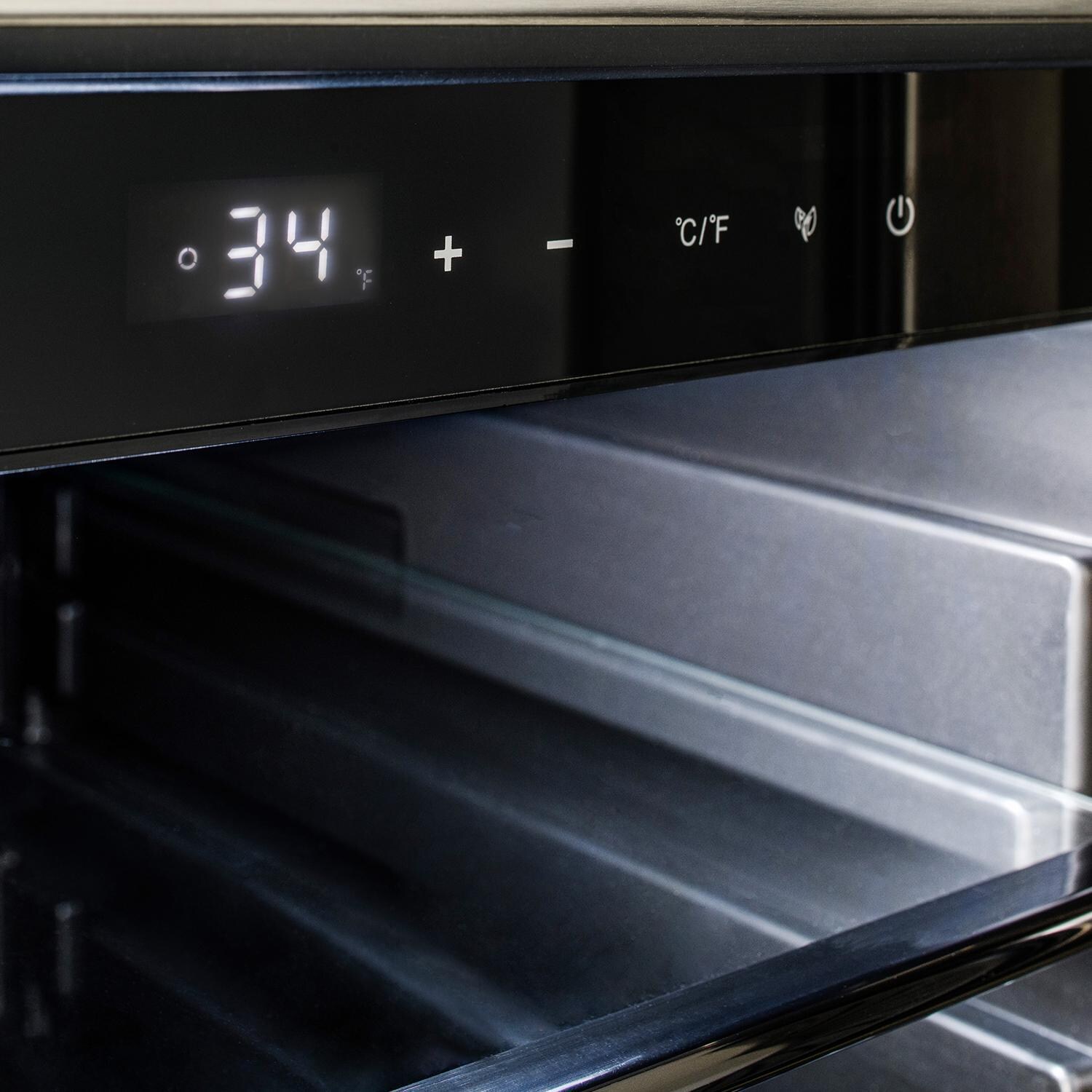 Blaze BLZ-SSRF-15 15-Inch 3.2 Cu. Ft. Outdoor Rated Compact Refrigerator - Controls thumbnail