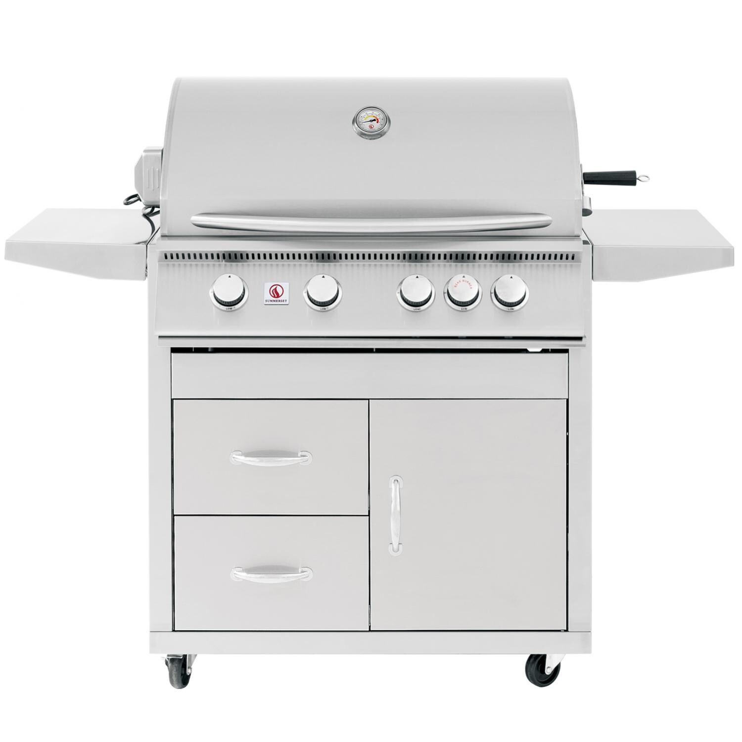 Summerset Sizzler Pro 40-Inch 5-Burner Natural Gas Grill With Rear Infrared Burner - SIZPRO40-NG