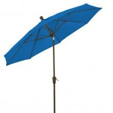 FiberBuilt 9 Ft. Aluminum Market Patio Umbrella W/ Crank Lift & Tilt - Pacific Blue image