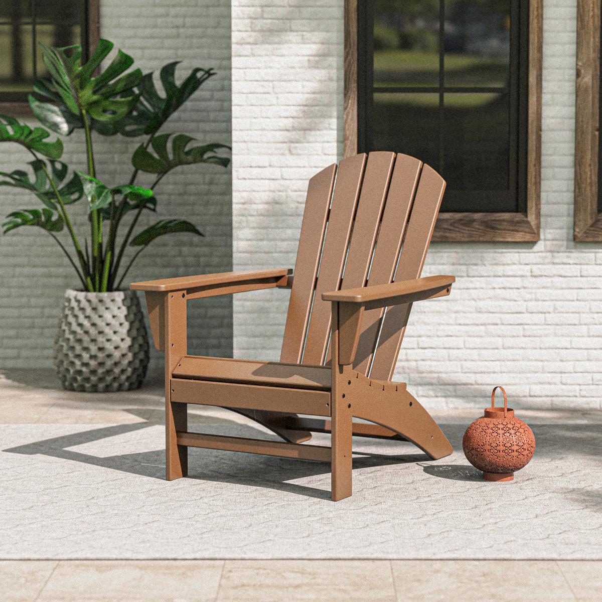 POLYWOOD AD410TE Nautical Adirondack Chair thumbnail
