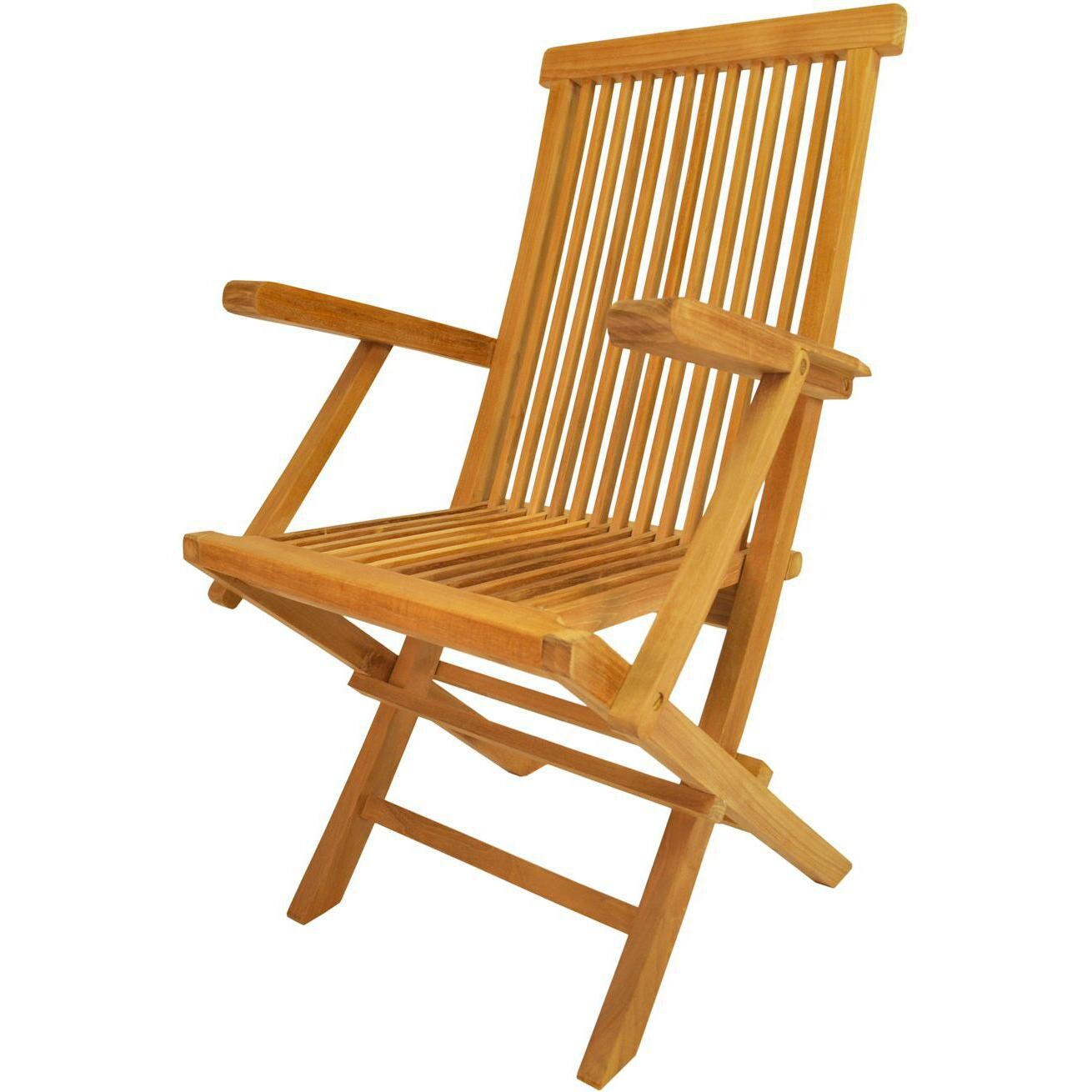 Anderson Teak Classic Teak Folding Patio Dining Chair thumbnail