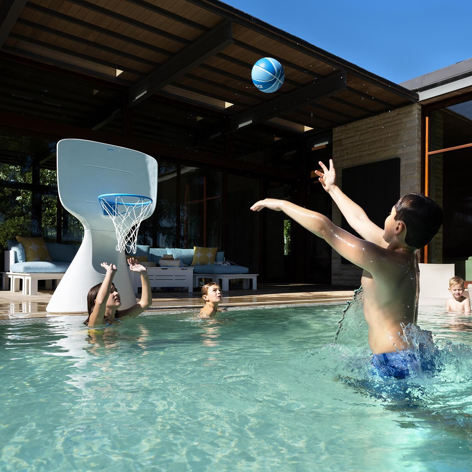 Ledge Lounger Hoopstr Basketball Goal - In Use - Lifestyle thumbnail