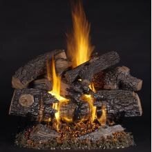 Rasmussen 30-Inch TimberFire Gas Log Set With Vented Natural Gas LC Multi- Burner - Remote Ready Safety Pilot