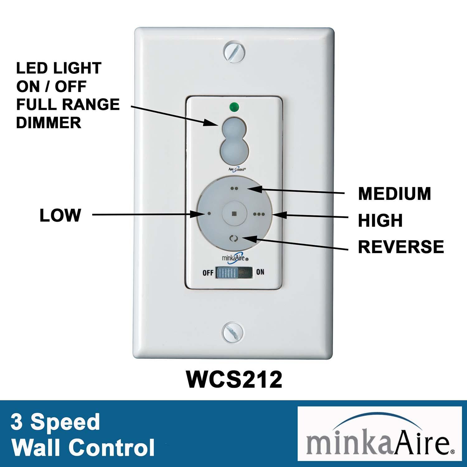 Minka-Aire F474L-ORB Concept II Wet 52-Inch 3-Concave Blade LED Ceiling Fan in Oil Rubbed Bronze Finish w/ Taupe Blades & Pietra Glass - Wall Remote thumbnail