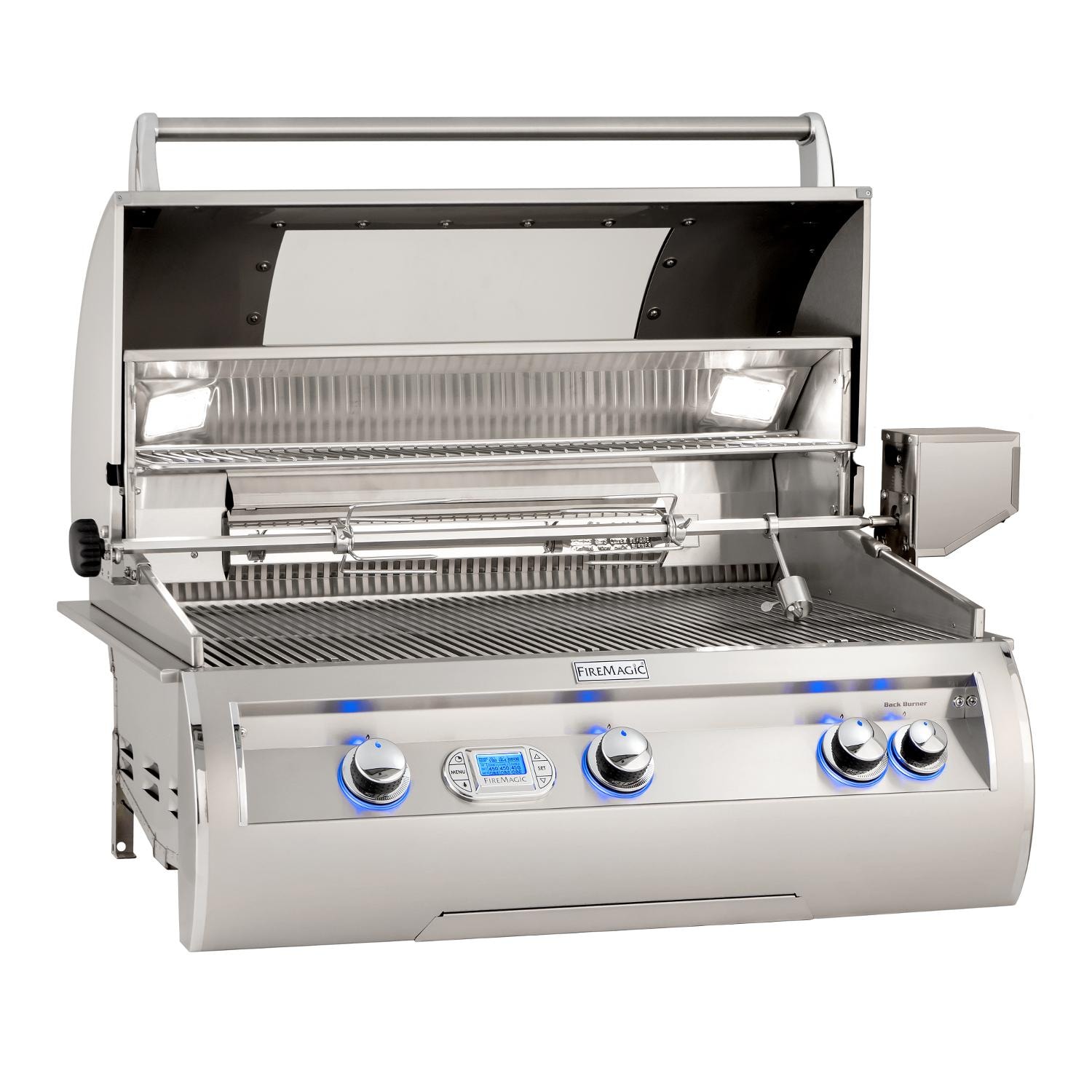 Fire Magic - E790I-8L1P-W - Echelon Diamond 36-Inch Built-In Propane Gas Grill W/ On Infrared Burner, Magic View Window & Rotisserie - Open thumbnail