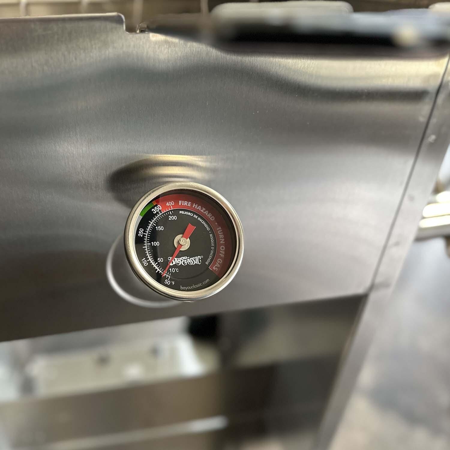 Bayou Classic 5070 Thermometers 3 Inch Bayou Fryer Thermometer - Installed - Lifestyle thumbnail