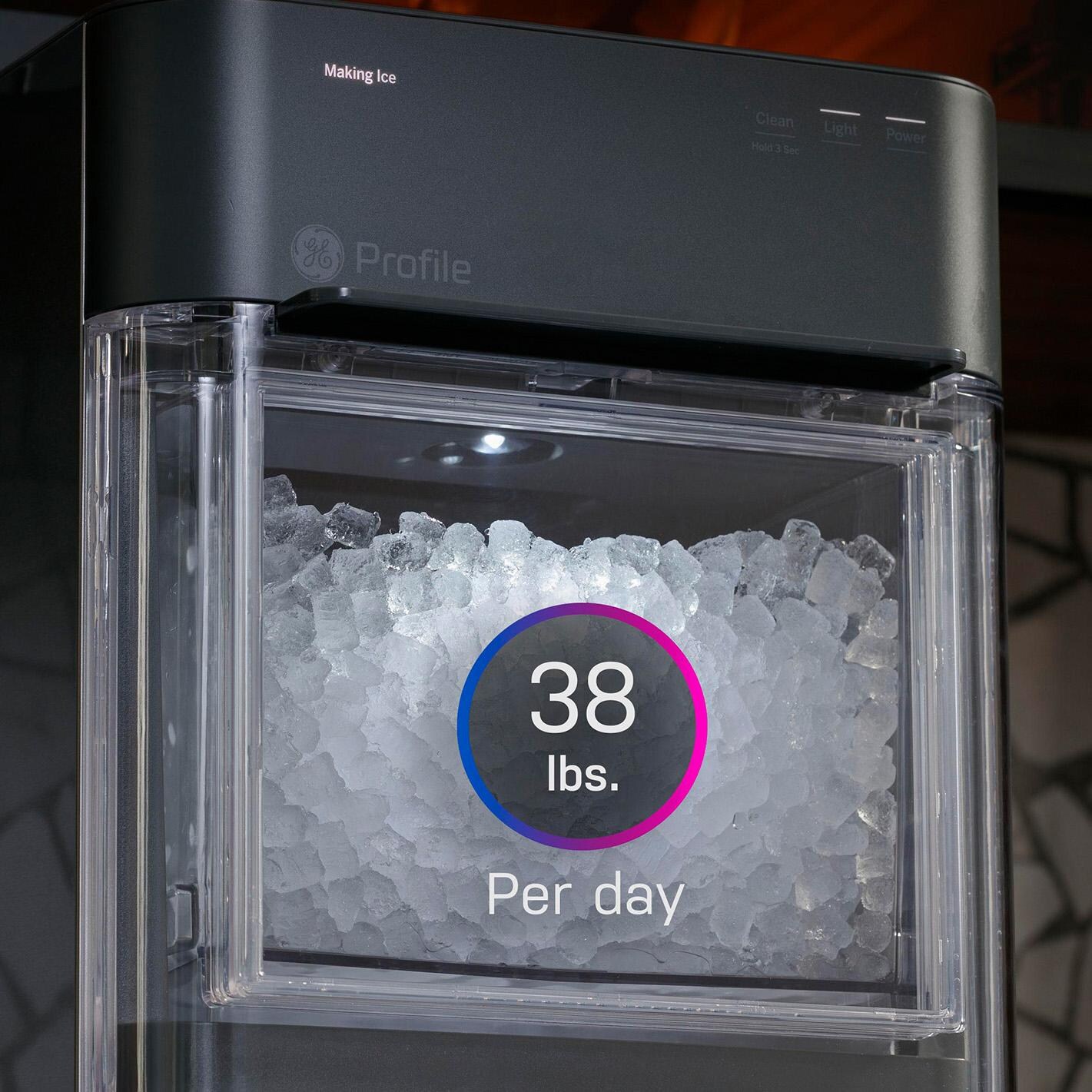 GE Profile XPIO23BCBT Opal 2.0 Nugget Ice Maker - Black Stainless - Capacity - Detail thumbnail