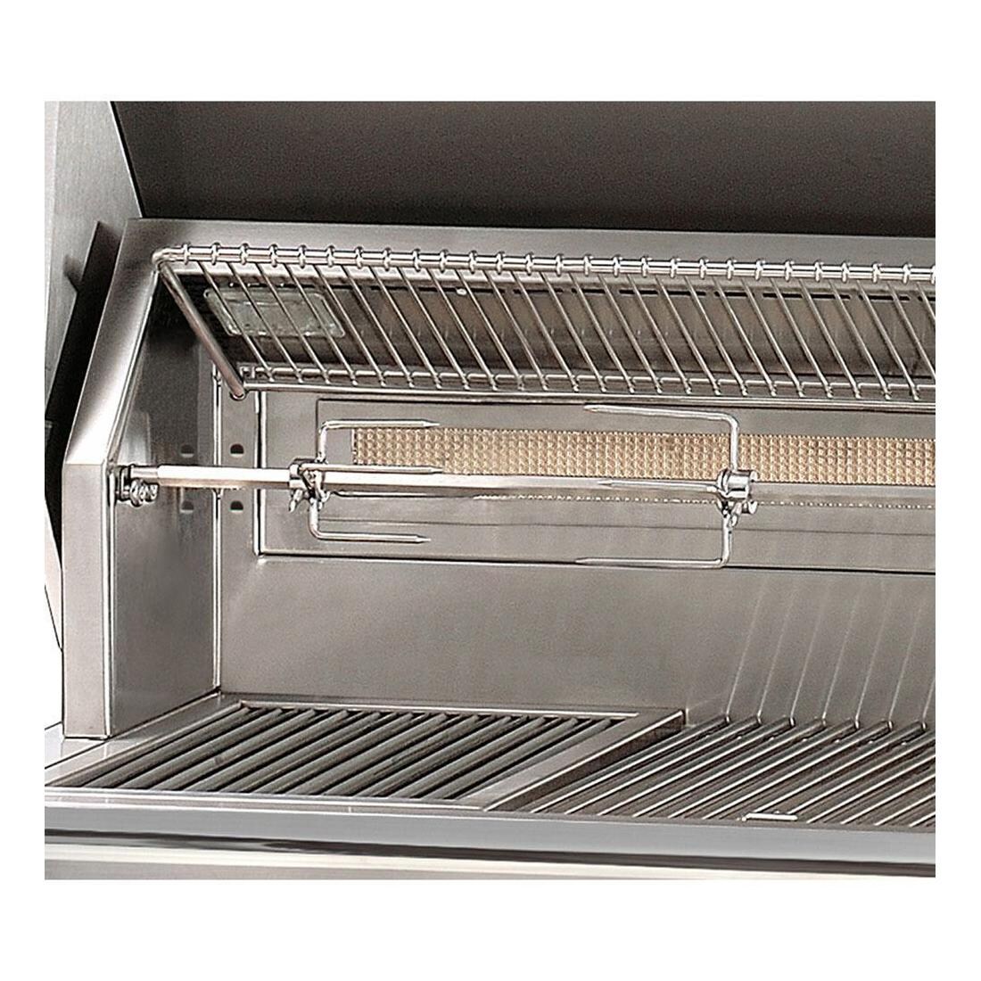 Alfresco Grills ALXE-42SZ-LP-SM9005 Alfresco ALXE 42-Inch Built-In Propane Grill With Sear Zone And Rotisserie in Jet Black Matte - Rotisserie - Detail