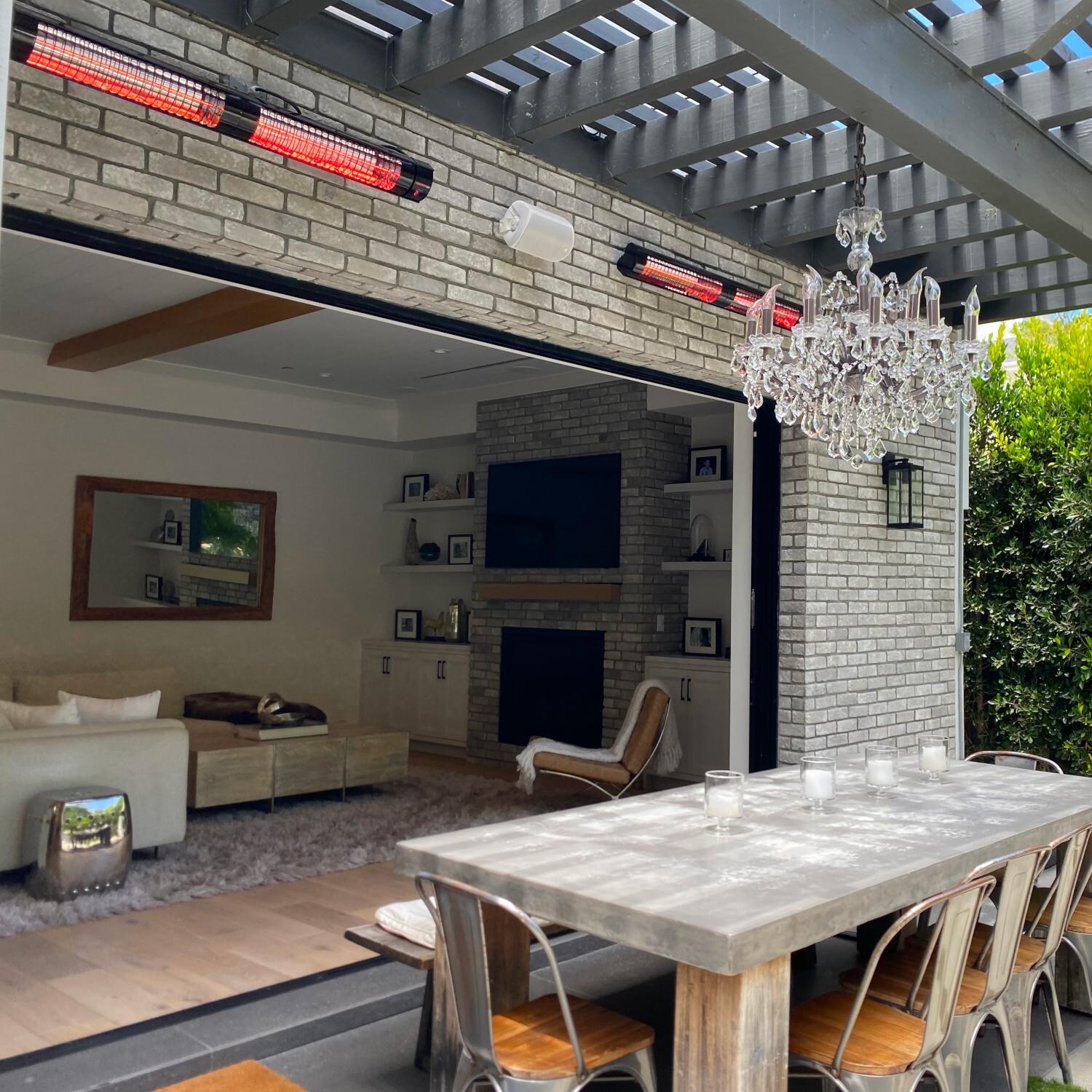 RADtec T4000/12R 50-Inch 4000W Weatherproof Electric Patio Heater - Outdoor Dining thumbnail