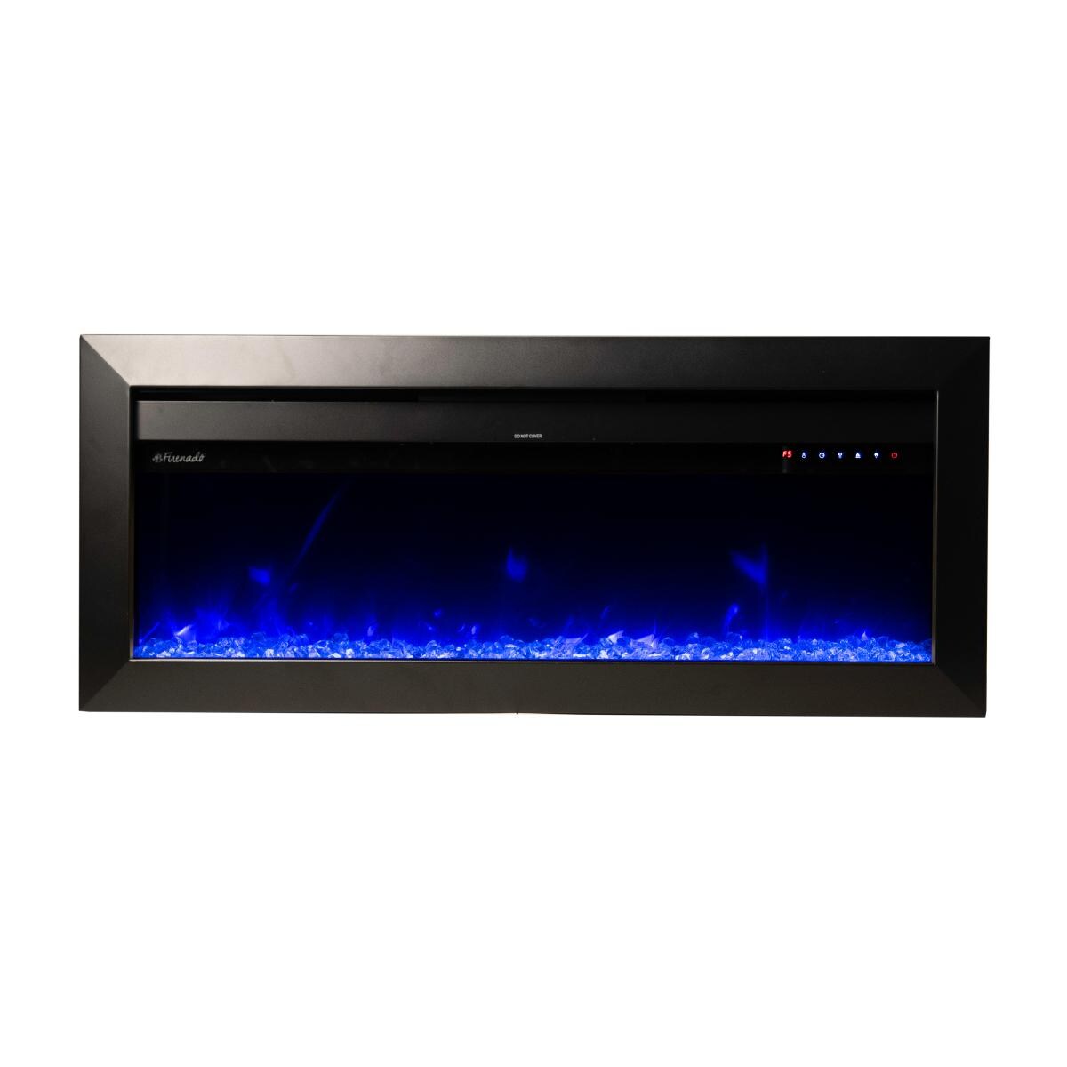 Firenado 50-Inch Built-In Electric Fireplace - FN-50-BIF - Blue Crystals & Blue Flame thumbnail