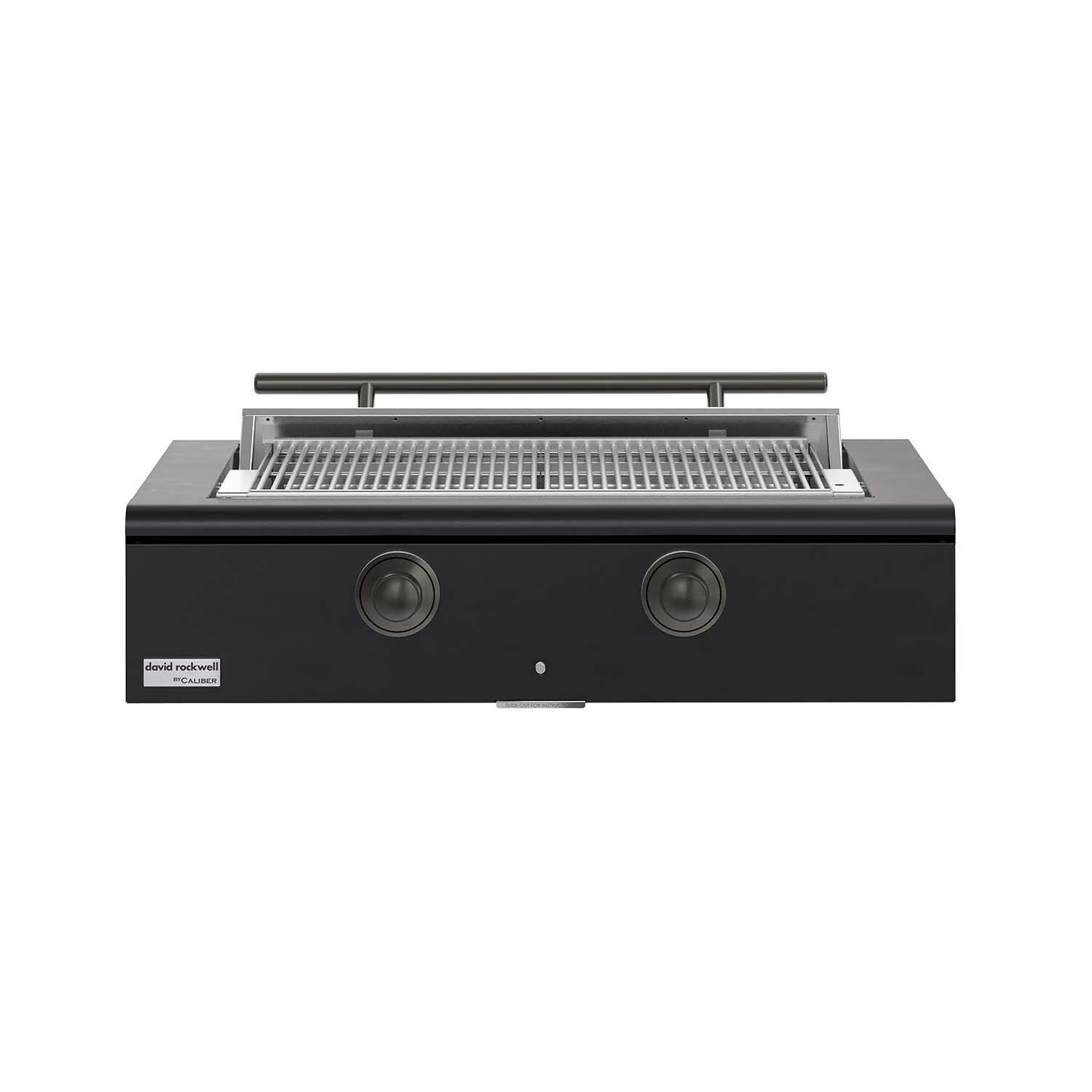 Caliber 42-in Natural Gas Built-In Rockwell Grill - Matte Black w/ Pewter Hardware - CRG-42BN00-A-027-H05