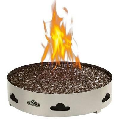 Napoleon Patioflame 60,000 BTU Propane Gas Fire Pit Burner With Fire Glass